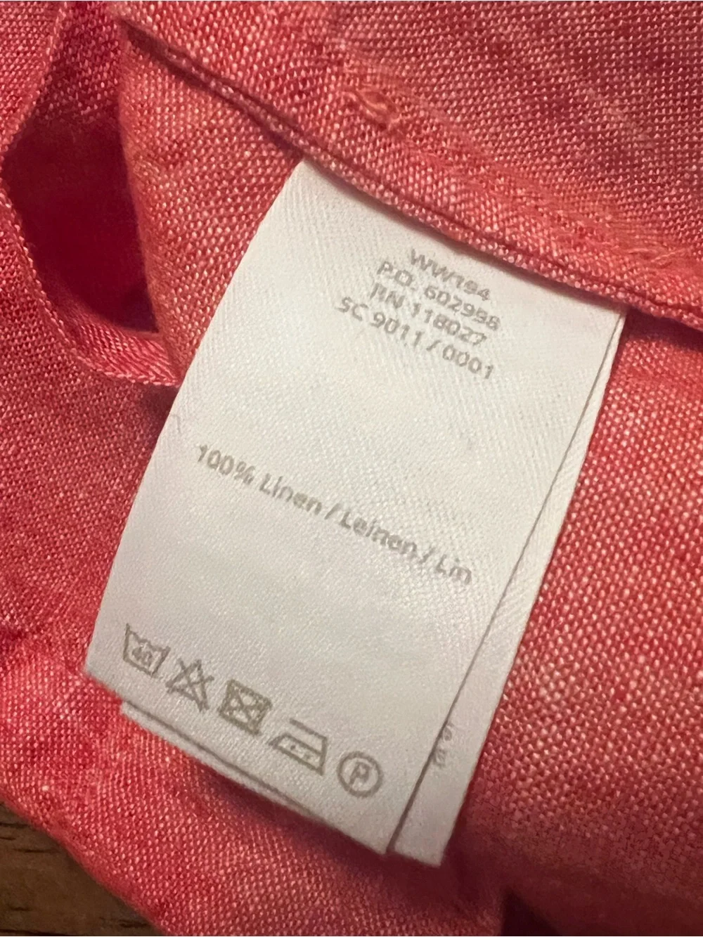 NWT Boden 100% Linen Mollie Tunic Coral Dress Lightweight Breathable - Picture 9 of 10